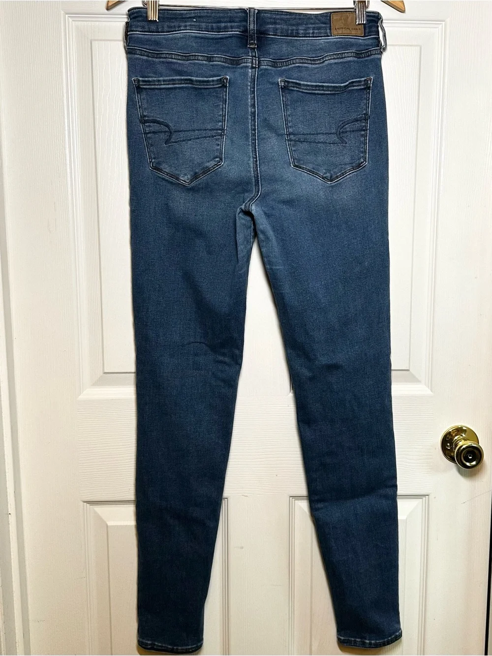 American Eagle Next Level Stretch Women's Jeans Hi-Rise Jegging SZ 12 Long Blue